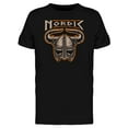 thumbnail image 1 of Viking Helmet Of Nordic Warrior T-Shirt Men -Image by Shutterstock, Male 3X-Large, 1 of 2