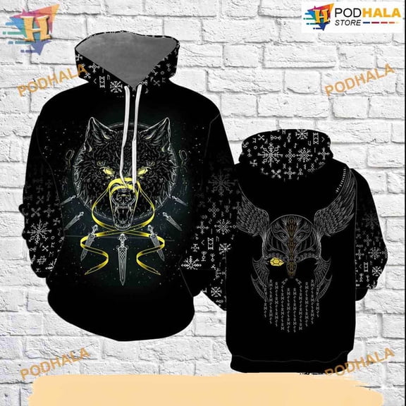 Viking Hoodie All Over Printed 3D Hoodie T-Shirt