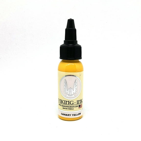 Viking Ink Professional Tattoo Inks Color Canary Yellow 1oz (30ml)