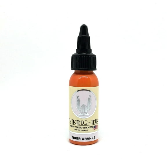 Viking Ink Professional Tattoo Inks Color Tiger Orange 1oz (30ml)