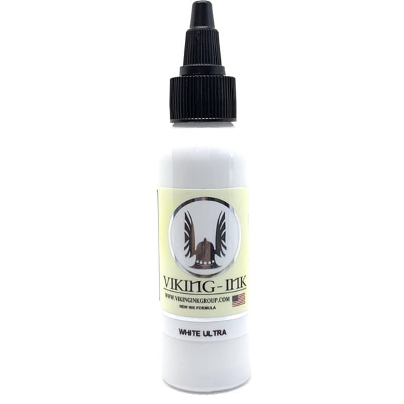 Viking Ink Professional Tattoo Inks Color White Ultra 4oz (120ml)