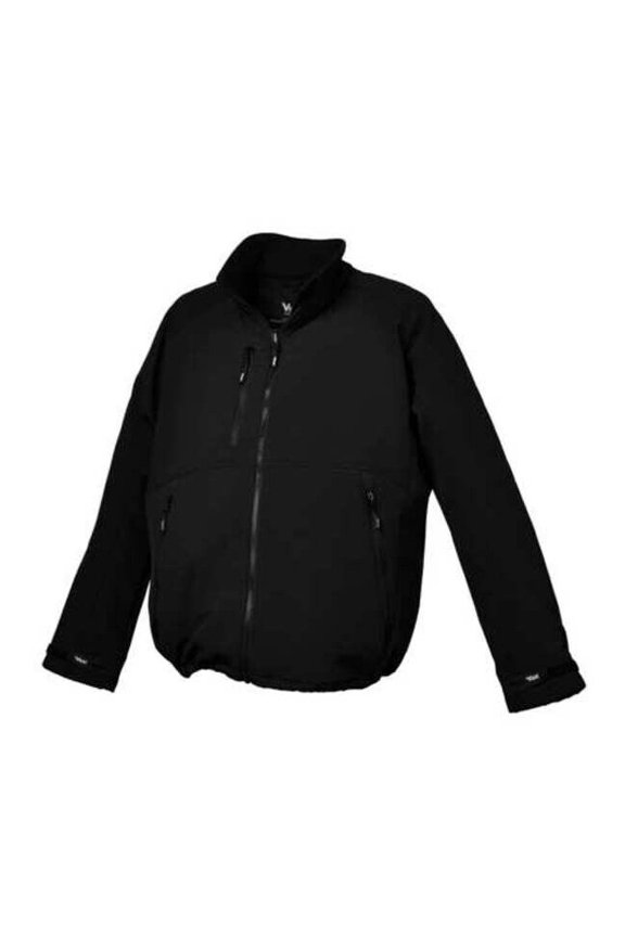 Men's Jacket, Polyester, Zipper, Black, L 406BK-L