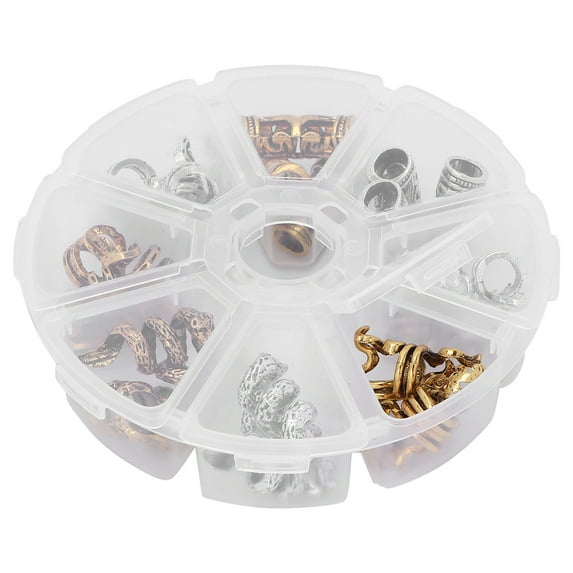 Viking Jewelry Men, Norse Vikings Hair Beards Metal 8 Different Styles For Necklace Bracelet DIY For Decoration