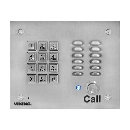 Viking K-1700-3EWP SS Handsfree Phone with Key Pad