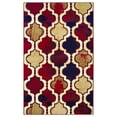 thumbnail image 1 of Viking Modern Polypropylene Geometric Trellis Indoor High Traffic Area Rug, (8'x10'), Red/Blue, 1 of 4