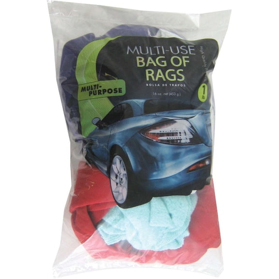 S&T INC. Multi-Use Bag of Rags - Multipurpose Dust Cloths - Household Use