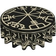 thumbnail image 1 of Viking Nordic Celtic Symbol Round Tablecloth Thicken Desk Cloth Washable Table Cover Table Cloth for Kitchen Daily Dinning Party Tabletop Decor 60 Inch, 1 of 6