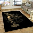 thumbnail image 1 of Viking Nordic Odin Valhalla Cartoon Valknut Carpet Rug for Home Living Room Bedroom Sofa Doormat r kid Area Rug Non-slip Mat, 1 of 5