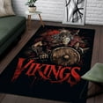 thumbnail image 1 of Viking Odin Nordic Warriors Area Rug, Scandinavian Mythology Viking Rug, Area Rug Throw Rugs Non-Slip Floor Carpet, Black Celtic Viking, Viking Home Décor, 1 of 7