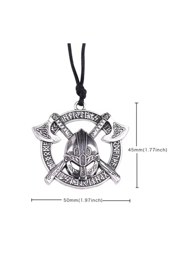 Viking Odin Raven Slavic Amulet Sword Axe Helmet Pendant Necklace Jewelry