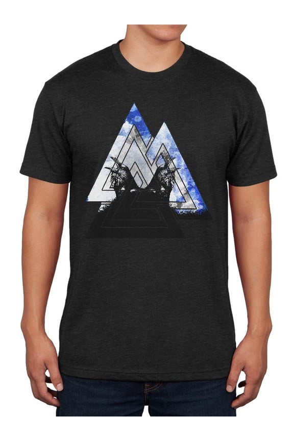 Viking Odin Valknut Huginn Muninnn Ravens Mens Soft T Shirt