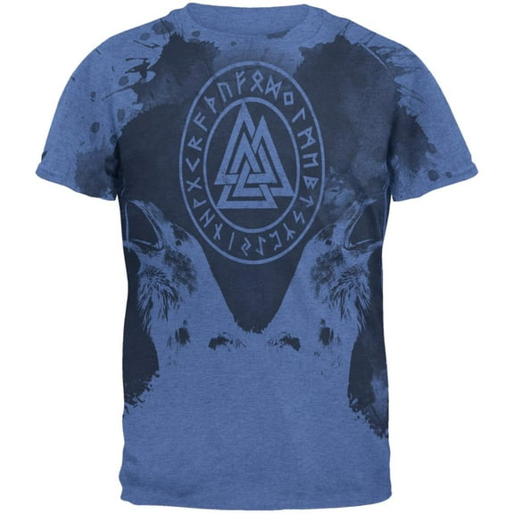 Viking Odin's Ravens Huginn And Muninn Mens T Shirt