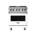 thumbnail image 1 of Viking Professional 5 Series VDR5304BWH - Range - freestanding - width: 29.9 in - depth: 28.7 in - height: 35.9 in - with self-cleaning - white, 1 of 5