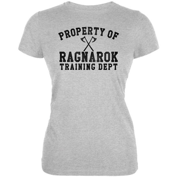 Viking Property of Ragnarok Training Department Juniors Soft T Shirt Heather MD