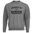 thumbnail image 1 of Viking Property of Ragnarok Training Department Mens Destroyed Sweatshirt Heather X-SM, 1 of 1