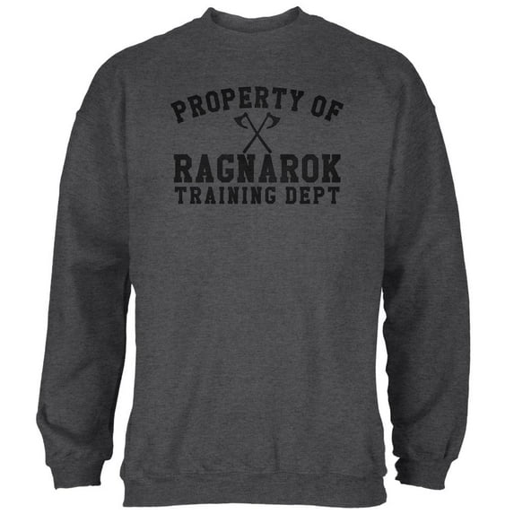 Viking Property of Ragnarok Training Department Mens Sweatshirt Deep Heather LG