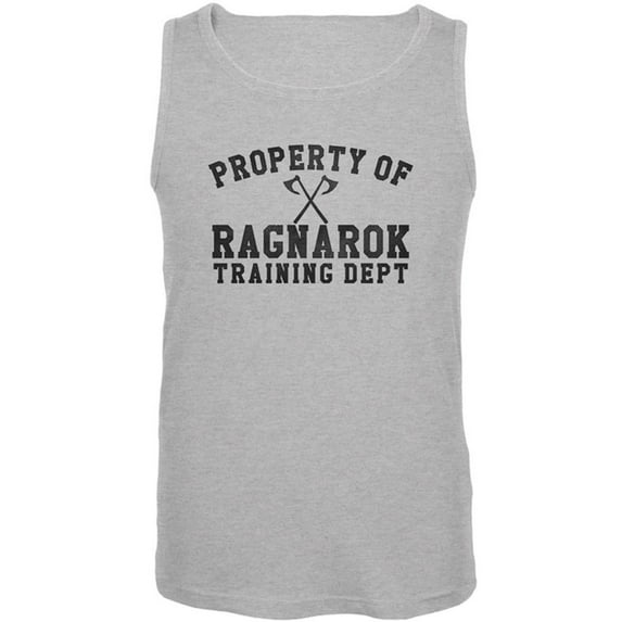 Viking Property of Ragnarok Training Department Mens Tank Top Heather MD