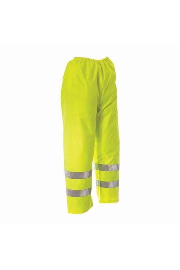 Rain Pants,Class E,Yellow/Green,XL D6323WPG-XL