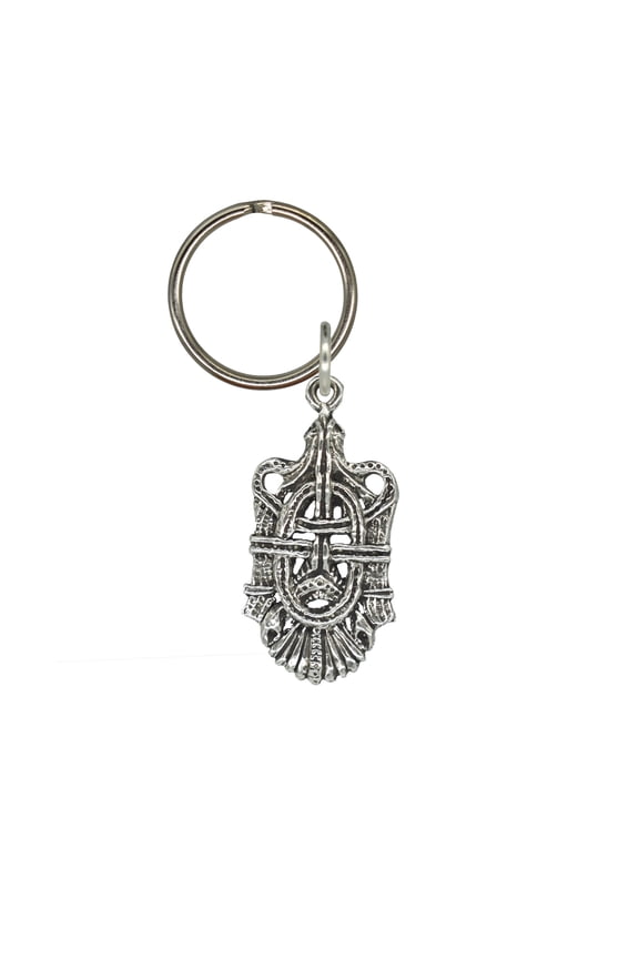 Viking Raven Keychain, G142KC, 1 3/4 inch, Historical, Celtic, Viking, Norse, Pewter, Key Fob, Key Ring, Keys, Zipper Pull, Luggage Tag, Backpack, Over 300 Keychain Designs, Handmade in the USA