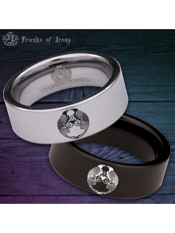 Viking Raven Tungsten Carbide Ring