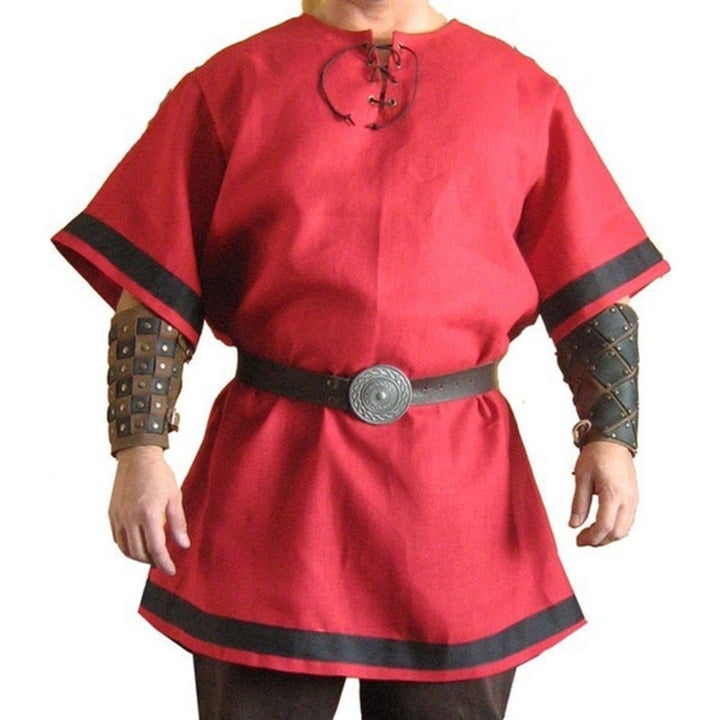 Viking Renaissance Tunic Short Sleeve Authentic Medieval Costume for ...