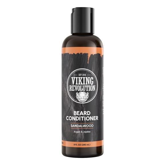 Viking Revolution Beard Conditioner with Sandalwood and Argan Oil, 8 fl oz