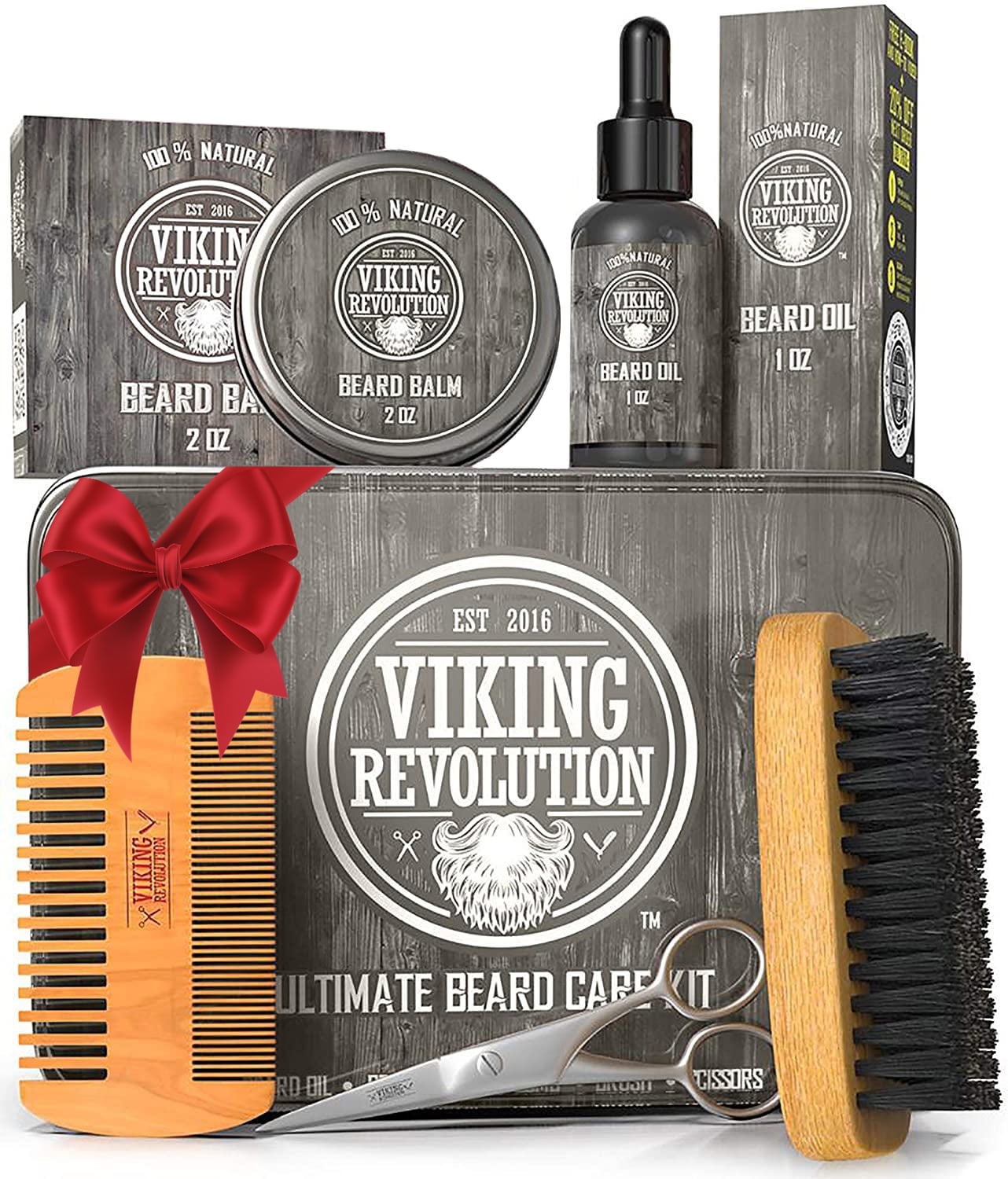 Viking Revolution Beard Care Kit Ultimate Grooming Kit with Beard