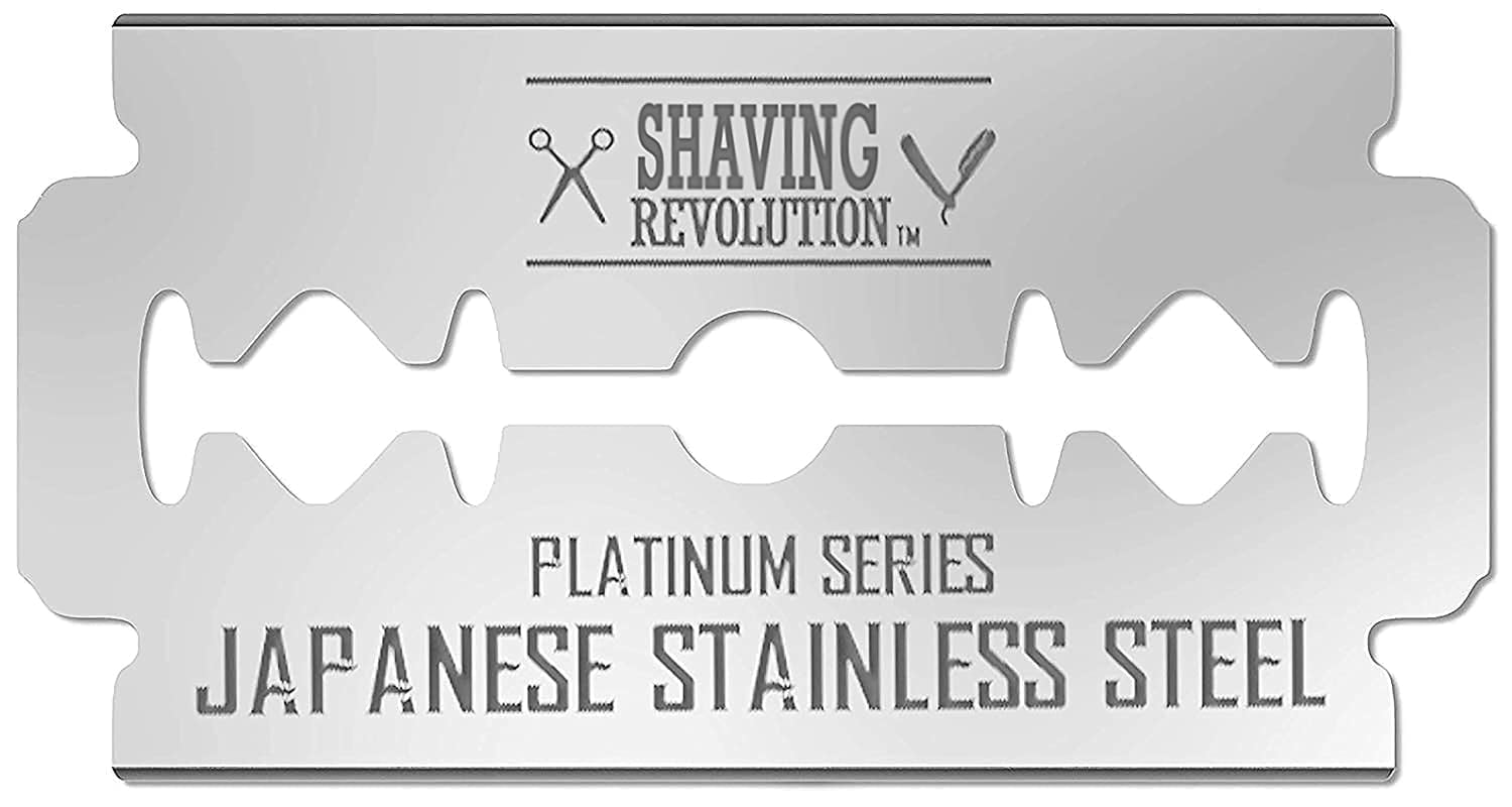Viking Revolution - Double Edge Razor Blades - Men's Safety Razor Blades for Shaving Japanese Steel - 50 Count