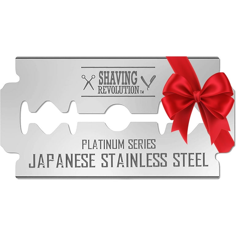 Viking Revolution - Double Edge Razor Blades - Men's Safety Razor Blades  for Shaving Japanese Steel - Christmas Gifts for Men - 50 Count 