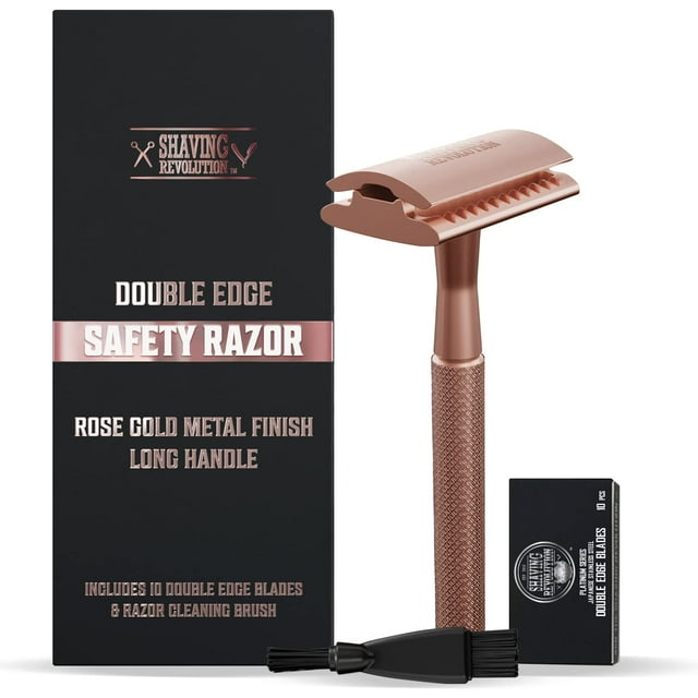 Viking Revolution Double Edge Safety Razor for Women with 10 Blades