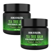 Viking Revolution - Tea Tree Oil Antifungal Cream - Super Balm Athletes Foot Cream - 2 Packs, 2oz