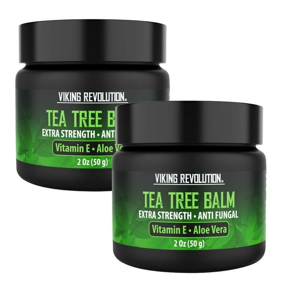 Viking Revolution - Tea Tree Oil Antifungal Cream - Super Balm Athletes Foot Cream - 2 Packs, 2oz