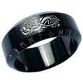 thumbnail image 1 of Viking Ring of Warship Nordic Jewelry Black Futhark Norse Rune Rings (13), 1 of 6