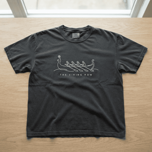 Viking Rowing Crew Bootleg Retro Minimal Comfort Colors T-Shirt for Rowers