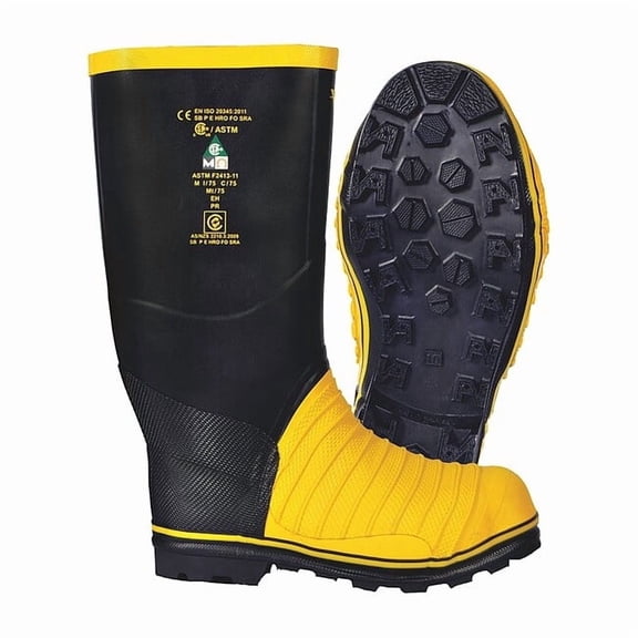 Viking Rubber Boot,Unisex,5,Knee,Black,PR VW49T-5