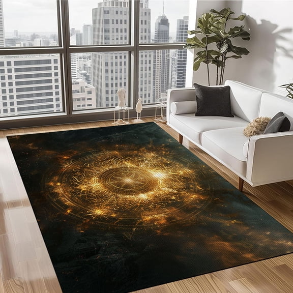 Viking Rug - Boho Gothic Area Rug - Indoor Outdoor Home Decor Carpet - Bedroom Living Room Office Playroom Non-Slip Mat