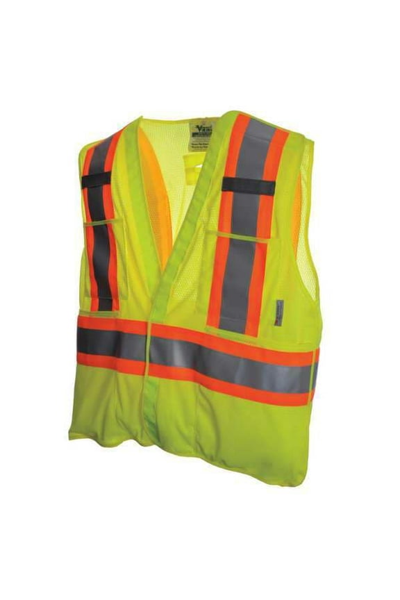 Safety Vest,Mesh,Green,S/M U6125G-S/M