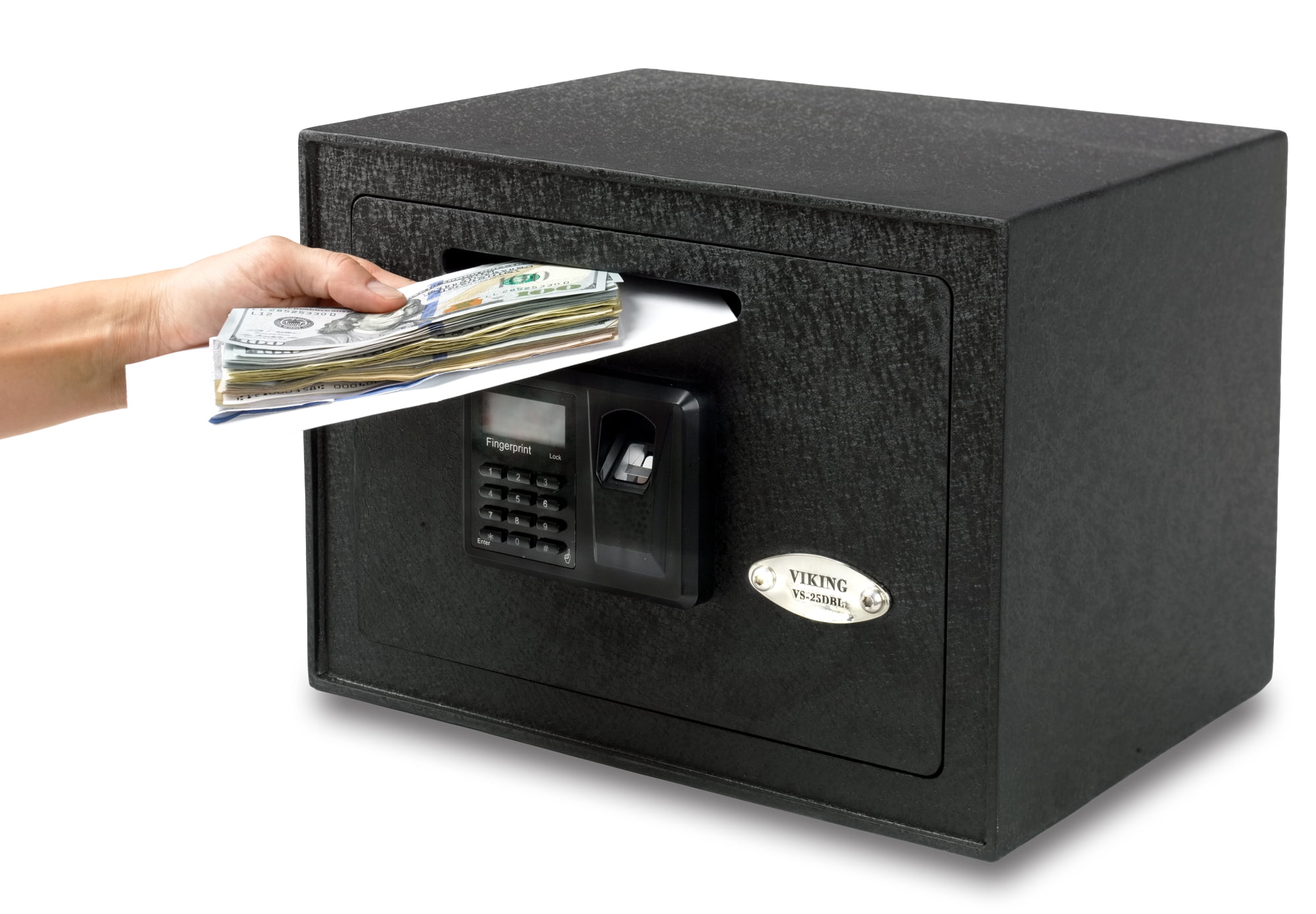Viking Security Safe VS-25DBLX Depository Biometric Safe Fingerprint Safe Small Drop Slot Safe