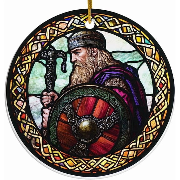 Viking Shield-Maiden Ornament, Scandinavian Christmas Ornaments 2025, Viking Christmas Ornaments, Celtic Norse Mythology Decor, Christmas Decorations Gifts 35Q3Xt