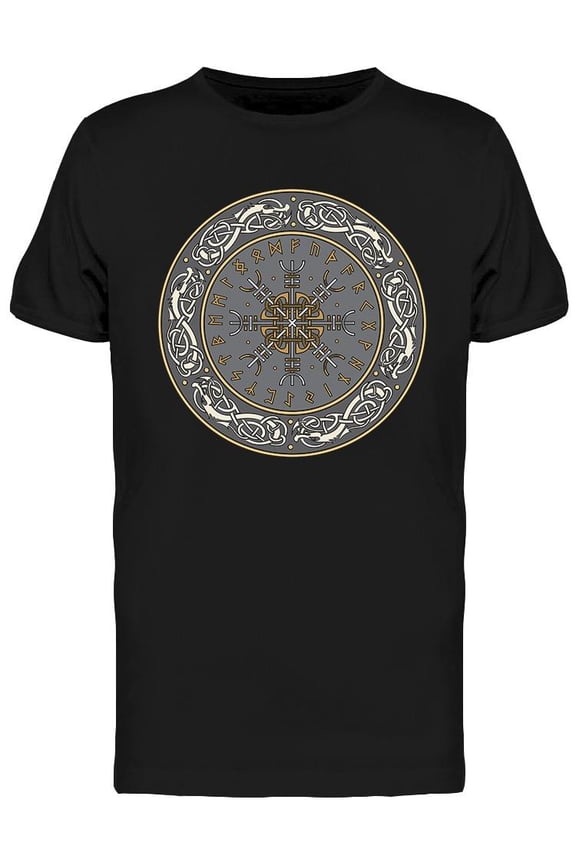 Viking Shield T-Shirt Men -Image by Shutterstock, Male Medium