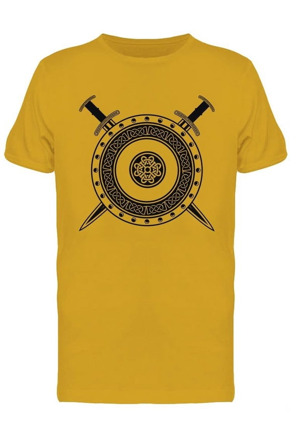 Viking Shield With Swords T-Shirt Men -Image by Shutterstock, Male Medium