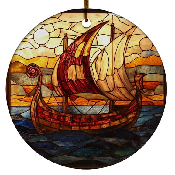 Viking Ship Ornament, Scandinavian Christmas Ornaments 2025, Viking Christmas Ornaments, Celtic Norse Mythology Decor, Christmas Decorations Gifts