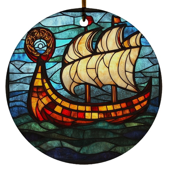 Viking Ship Ornament, Scandinavian Christmas Ornaments 2025, Viking Christmas Ornaments, Celtic Norse Mythology Decor, Christmas Decorations Gifts