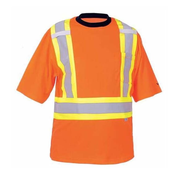 Viking Short Sleeve Shirt,Unisex,M,Orng 6000O-M