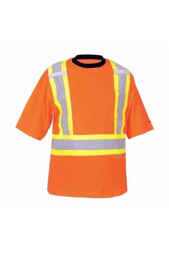 Short Sleeve Shirt,Unisex,XL,Orng 6000O-XL