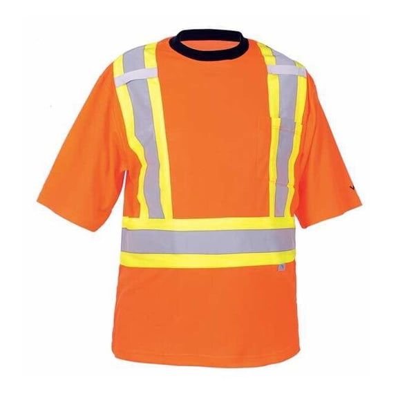 Viking Short Sleeve Shirt,Unisex,XL,Orng 6000O-XL