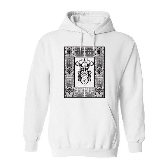 Viking Sketch Hoodie Men -SPIdeals Designs, Male 5X-Large