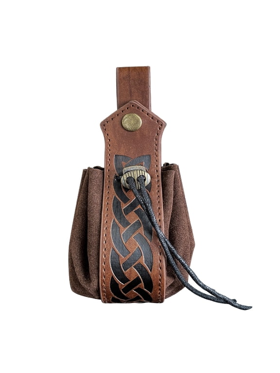 Viking Style-Dice Storage Bag-Retro Medieval Belt Bag Drawstring Coin Purse Lucky Jewelry Bags Unisex Vintage-Dice Pouch