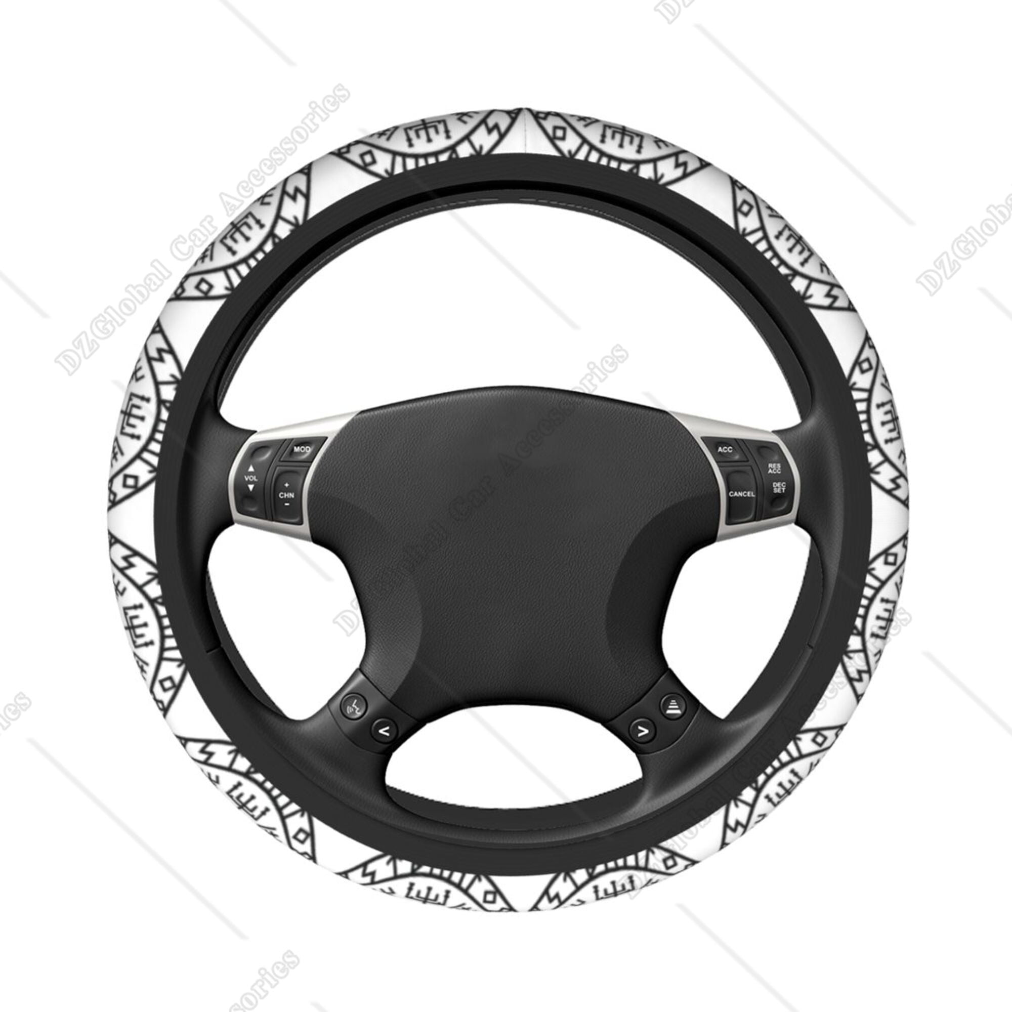 Viking Symbol Nordic Compass Auto Elastic Steering Wheel Cover