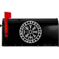 Viking Symbol Nordic Compass Mailbox Cover MailWraps Outside